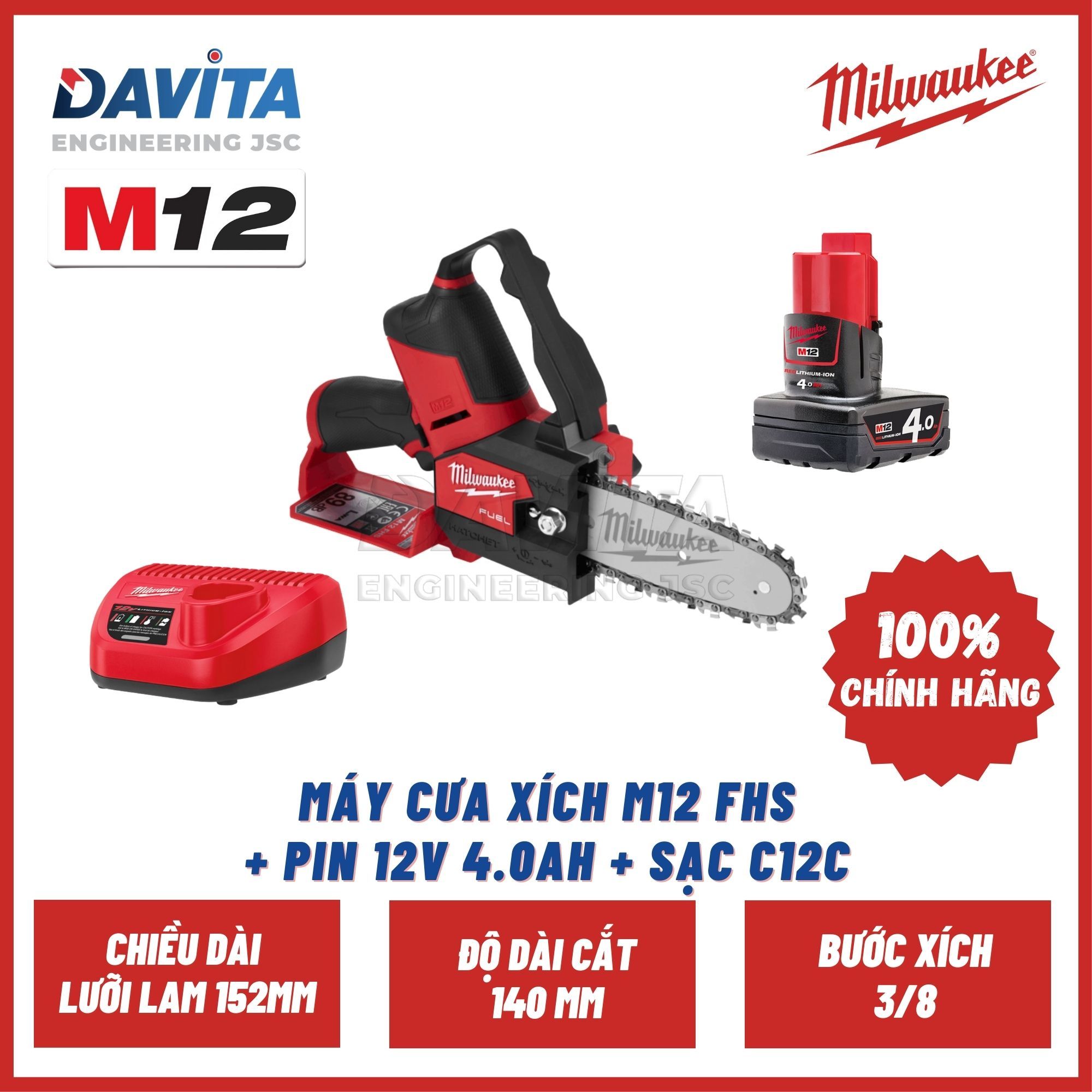 MÁY CƯA XÍCH M12 FHS