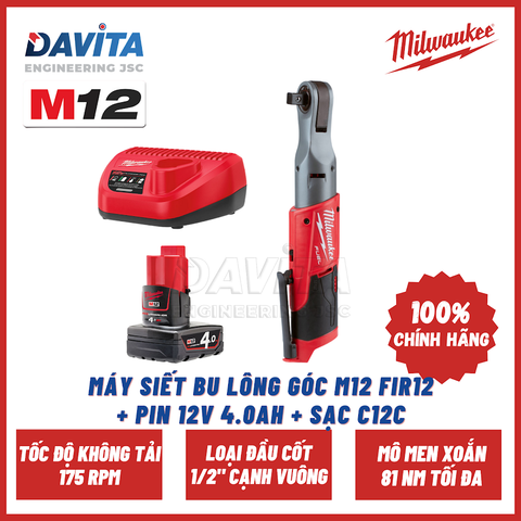 MÁY SIẾT BU LÔNG GÓC M12 FIR12