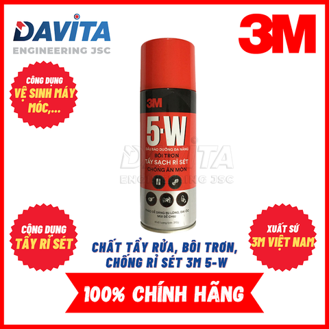 Chất tấy rửa, bôi trơn, chống rỉ sét 3M 5-W