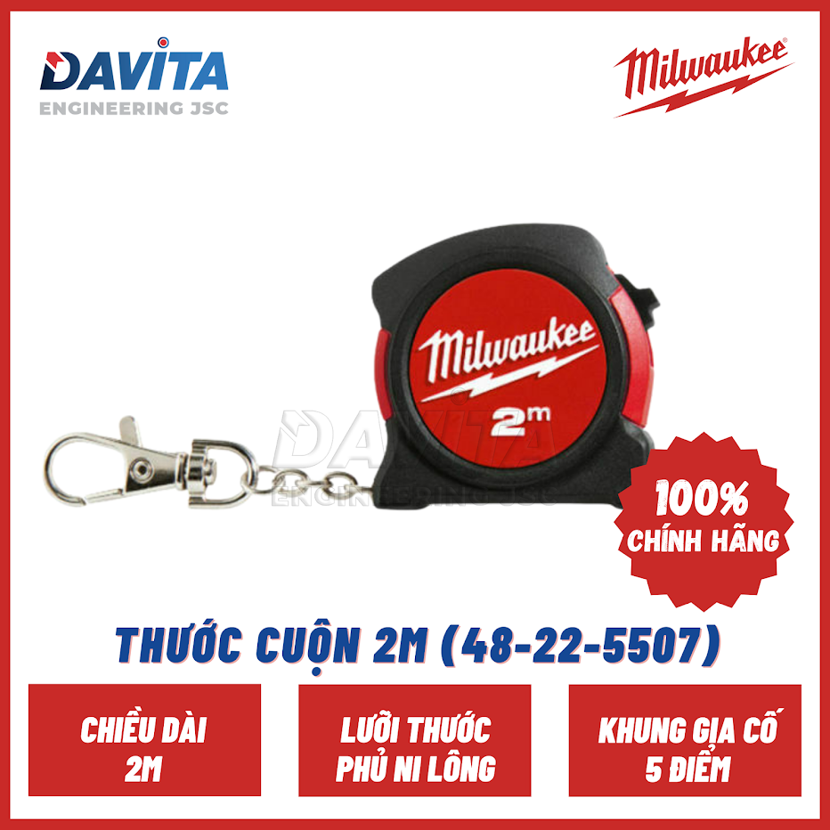 Thước cuộn Milwaukee 2m (48-22-5507)