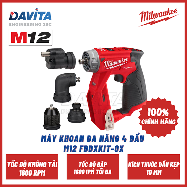 MÁY KHOAN ĐA NĂNG 4 ĐẦU M12 FDDXKIT