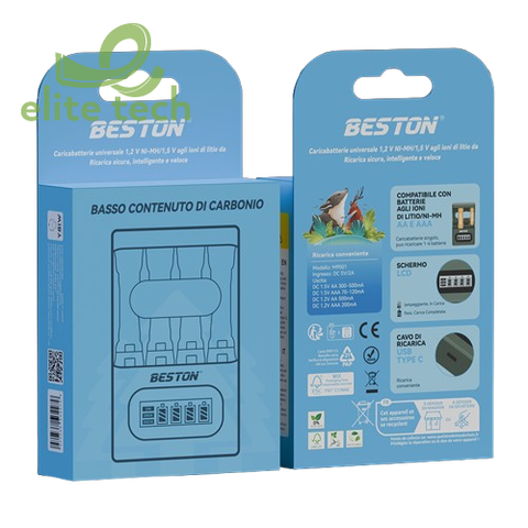 Bộ Sạc Pin BESTON M9501 1.2V 1.5V AA AAA Box 