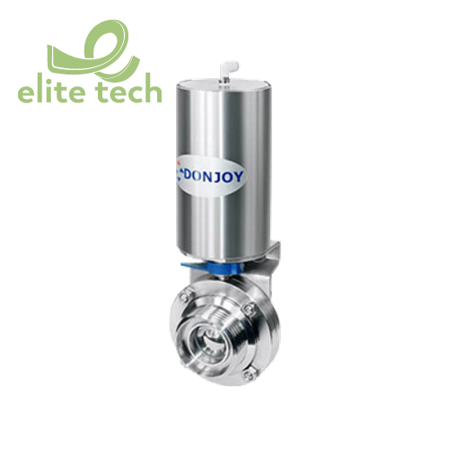 Van Bi Vi Sinh DONJOY - Pneumatic Butterfly Type Ball Valve With C-TOP