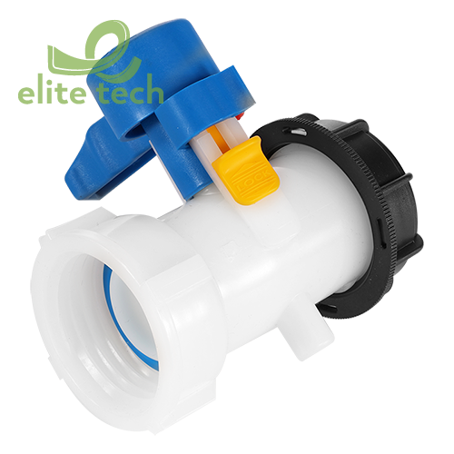 Van Bồn Nhựa IBC DN40 X 62MM Butterfly Valve S60X6 Thread