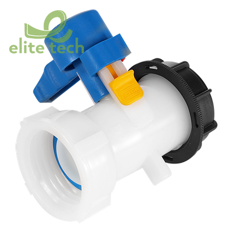 Van Bồn Nhựa IBC DN50 X 75MM Butterfly Valve S60X6 Thread 