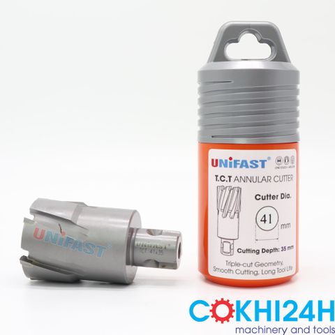 Mũi khoan từ chính hãng Unifast loại hợp kim TCT 41x35