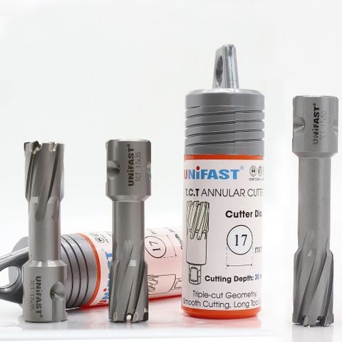 Mũi khoan từ Unifast hợp kim TCT phi 17mm