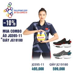 COMBO ÁO PHÔNG JG595-11 + GIÀY JG19180 SEA GAMES 30