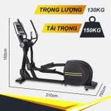  Xe đạp tập thể dục Elliptical DLBF - 6809C 