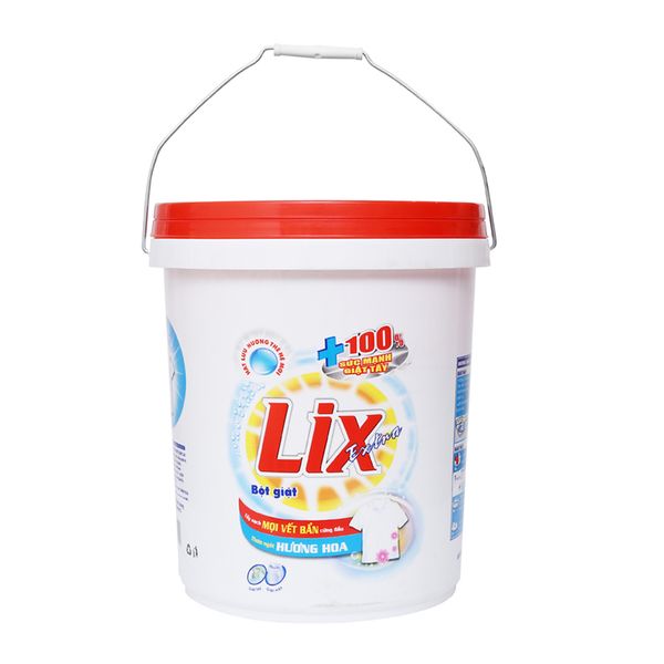  Bột giặt Lix Extra hương hoa xô 10kg 