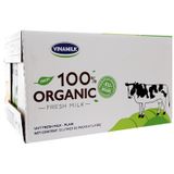  Sữa tươi tiệt trùng Vinamilk 100% Organic không đường thùng 12 hộp x 1lít 