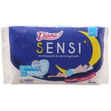  Băng vệ sinh ban đêm Diana Sensi gói 3 miếng 35cm 