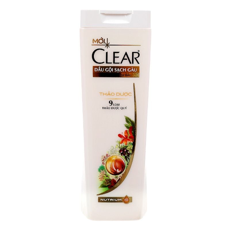  Dầu gội Clear Botanique 9 thảo dược quý cho da đầu yếu sạch gàu nhờn ngứa chai 900g 