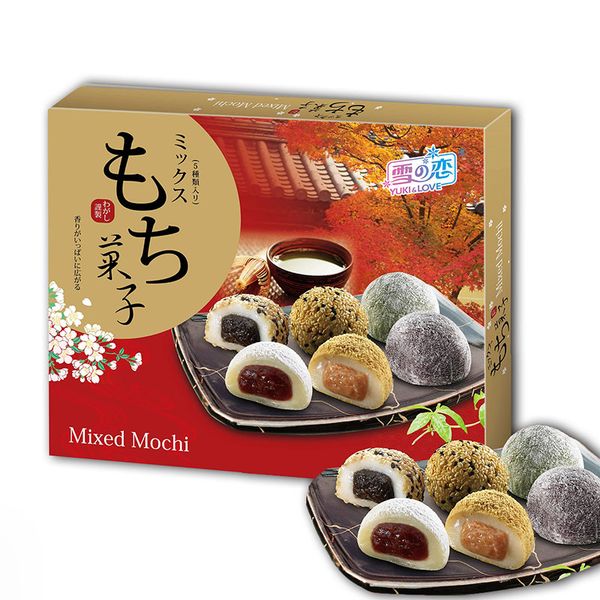  Bánh bao chỉ Mochi Đài Loan tổng hợp hộp 900g 