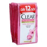  Dầu gội đầu Clear hoa anh đào băng lạnh cho tóc thơm mát suốt 24 dây 12 gói x 6 g 