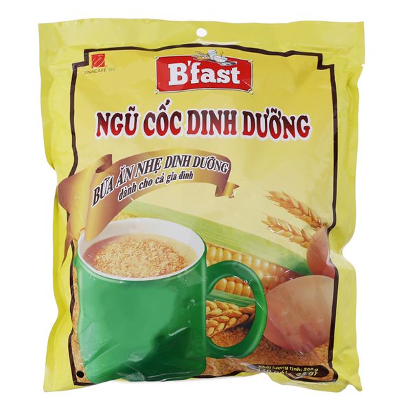  Ngũ cốc dinh dưỡng VinaCafé B'fast 20 gói x 20g bịch 500g 