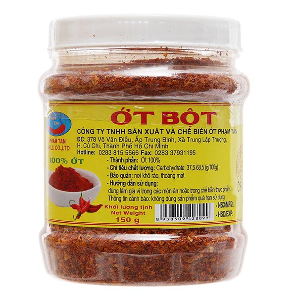  Ớt bột Phạm Tân hũ 150g 