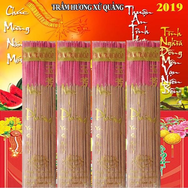  Nhang trầm hương Ngọc Phương Xứ Quảng loại 1 40 cm cháy 75 phút hộp 320 cây 