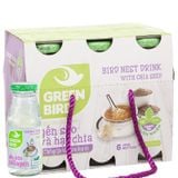  Nước yến sào hạt chia Green Bird 5% tổ yến lốc 6 chai x 185ml - giá đại lý 