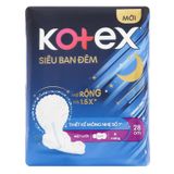  Băng vệ sinh ban đêm Kotex Style khô thoáng mỏng cánh 28 cm gói 4 miếng 