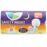  Băng vệ sinh ban đêm Laurier Safety Night siêu an toàn 40cm gói 4 miếng 