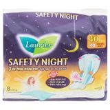  Băng vệ sinh ban đêm Laurier Safety Night siêu an toàn 40cm gói 8 miếng 