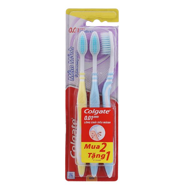  Bộ 2 bàn chải đánh răng Colgate sạch sâu hiệu quả tặng 1 cây 