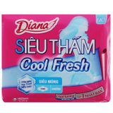  Băng vệ sinh Diana Cool fresh siêu thấm siêu mỏng có cánh gói 8 miếng 