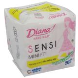  Băng vệ sinh Diana Daily Mini siêu mỏng gói 20 miếng 