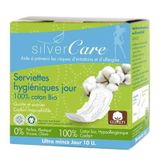  Băng vệ sinh hữu cơ siêu mỏng có cánh ban ngày Silvercare hộp 10 miếng 