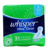  Băng vệ sinh ngày nhiều Whisper Ultra Clean siêu thấm có cánh 5 miếng 