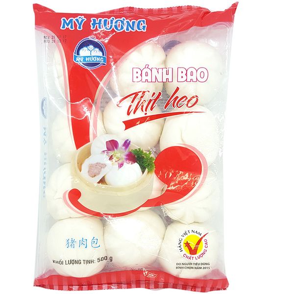  Bánh bao thịt heo Mỹ Hương bịch 500g 