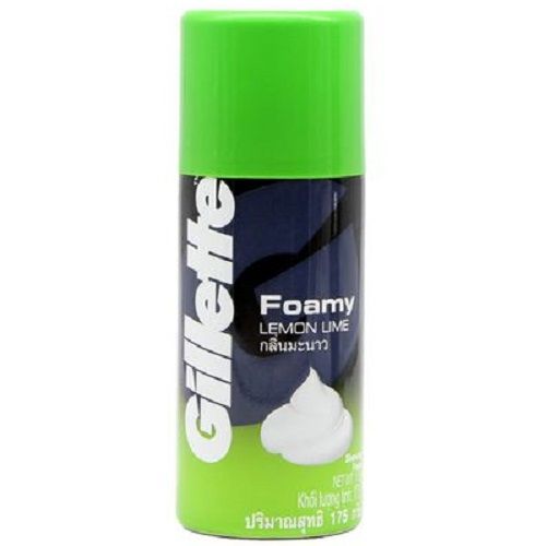  Bọt cạo râu Gillette Foamy Lemon Lime hương chanh chai 175g 