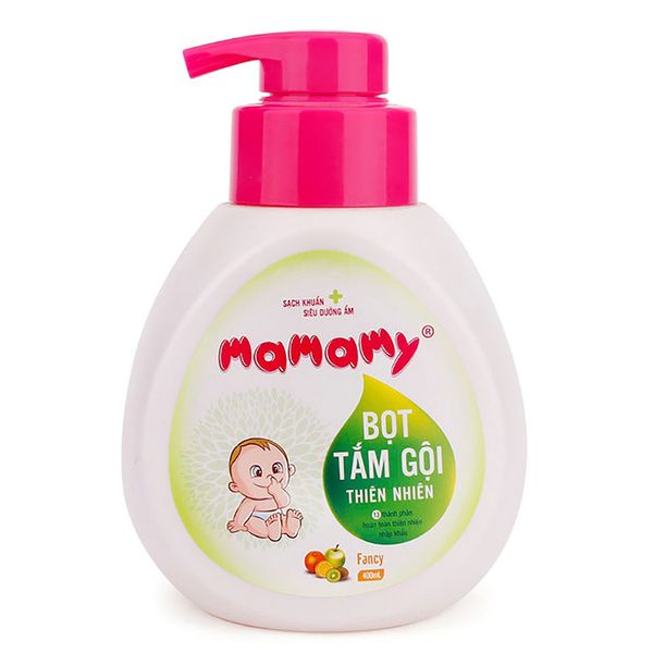  Bọt tắm gội cho bé Mamamy hương trái cây dưỡng ẩm 400ml 