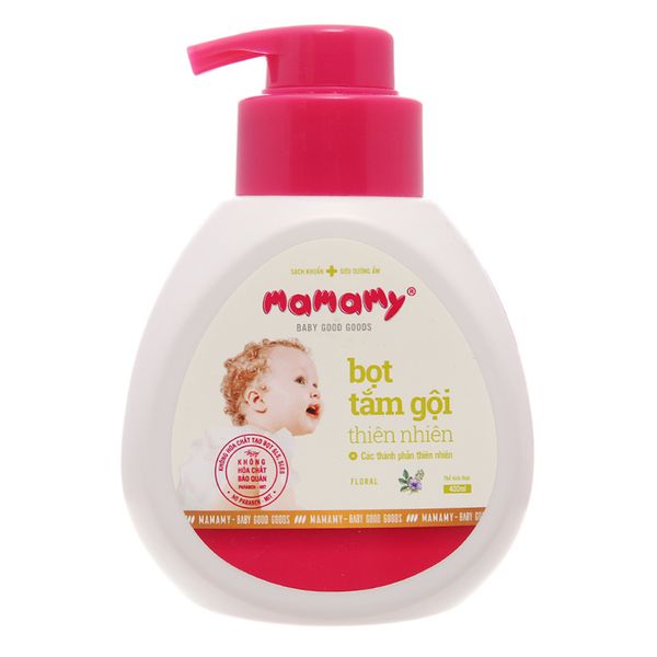  Bọt tắm gội Mamamy hương hoa giữ ẩm 400ml 