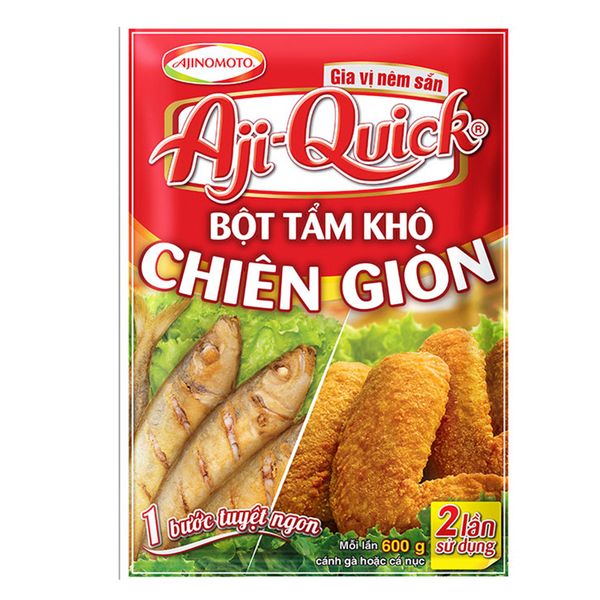  Bột tẩm khô chiên giòn Aji Quick Ajinomoto gói 84 g 