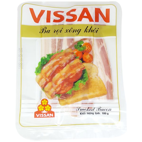  Ba rọi xông khói Vissan gói 100g 