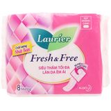  Băng vệ sinh Laurier Fresh and Free siêu thấm không cánh 8 miếng 