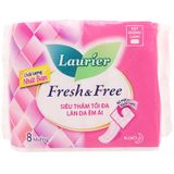  Băng vệ sinh Laurier Fresh and Free siêu thấm không cánh bộ 2 gói x 8 miếng 