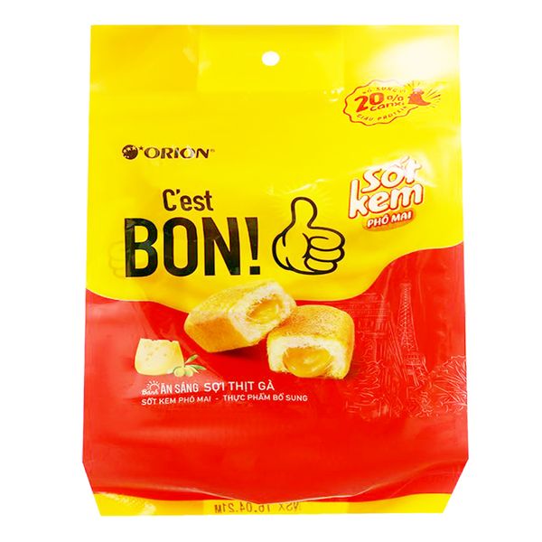  Bánh ăn sáng Orion C'est Bon sợi thịt gà vị phô mai gói 101,5g 