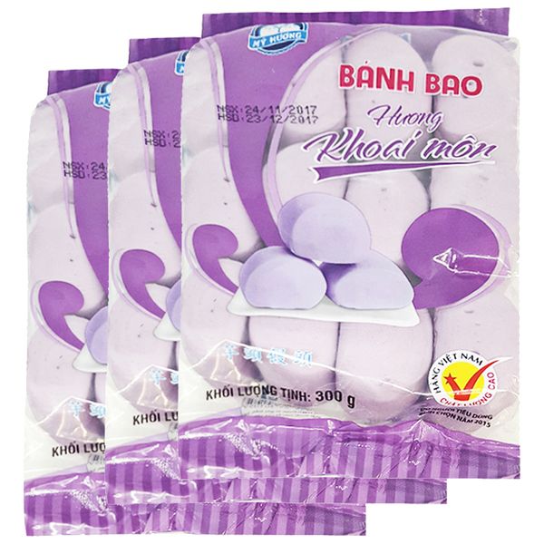  Bánh bao hương khoai môn Mỹ Hương lốc 3 gói x 300g 