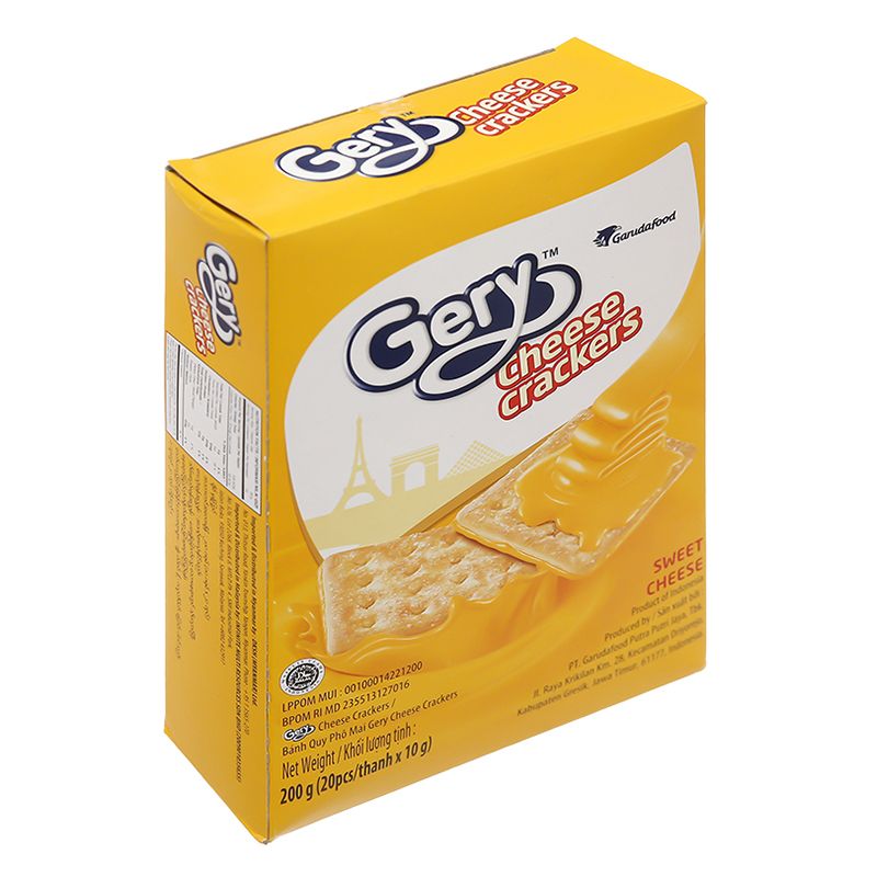  Bánh cracker phô mai Gery hộp 180g 