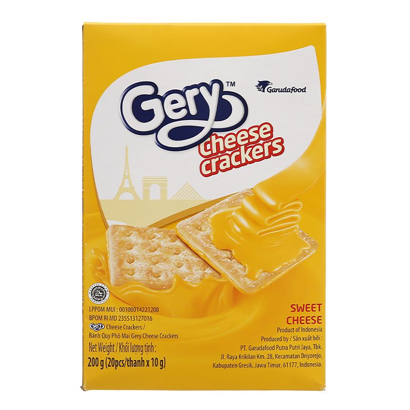  Bánh cracker phô mai Gery hộp 180g 