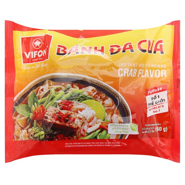  Bánh đa cua ăn liền Vifon gói 60g 