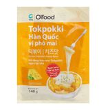  Bánh gạo Tokbokki Hàn Quốc O'food vị phô mai gói 140 g 