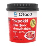  Bánh gạo Tokbokki Hàn Quốc O'food vị truyền thống lốc 6 ly x 105 g 