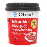  Bánh gạo tokbokki O'food vị truyền thống lốc 6 ly x 105g 