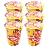  Bánh gạo tokbokki Ottogi Jin cay lốc 6 ly x82g 