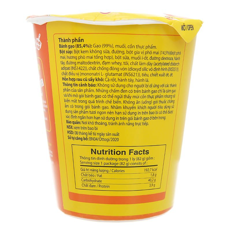 Bánh gạo tokbokki Ottogi Jin vị phô mai ly 82g 