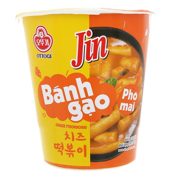  Bánh gạo tokbokki Ottogi Jin vị phô mai ly 82g 